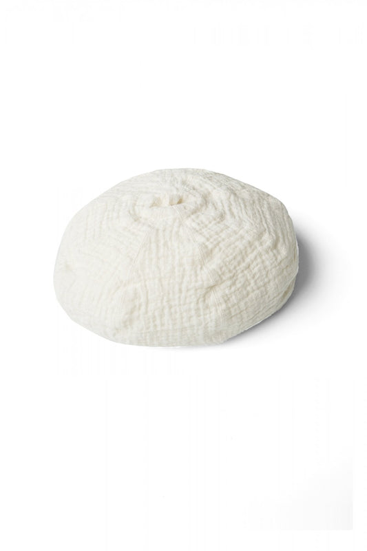 Porter Classic - SASHIKO LINEN PREMIUM SOFT BERET - WHITE