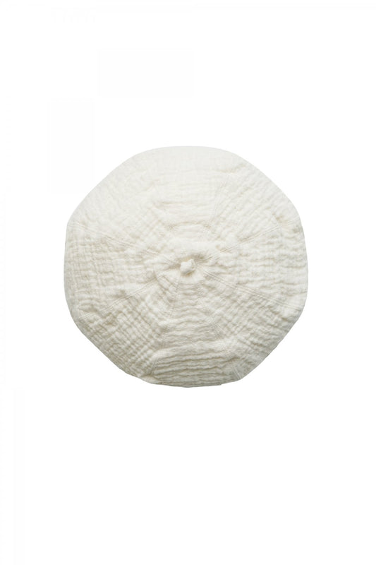 Porter Classic - SASHIKO LINEN PREMIUM SOFT BERET - WHITE