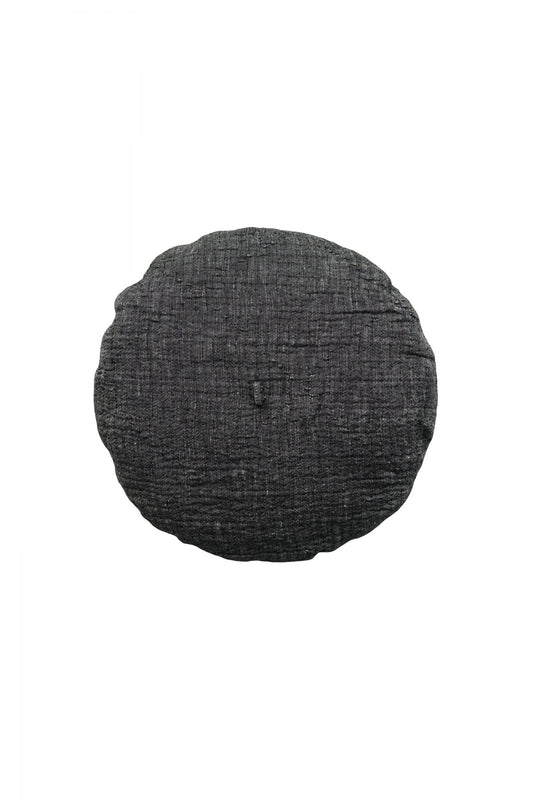 Porter Classic - SASHIKO LINEN PREMIUM SOFT JAZZ BERET - BLACK