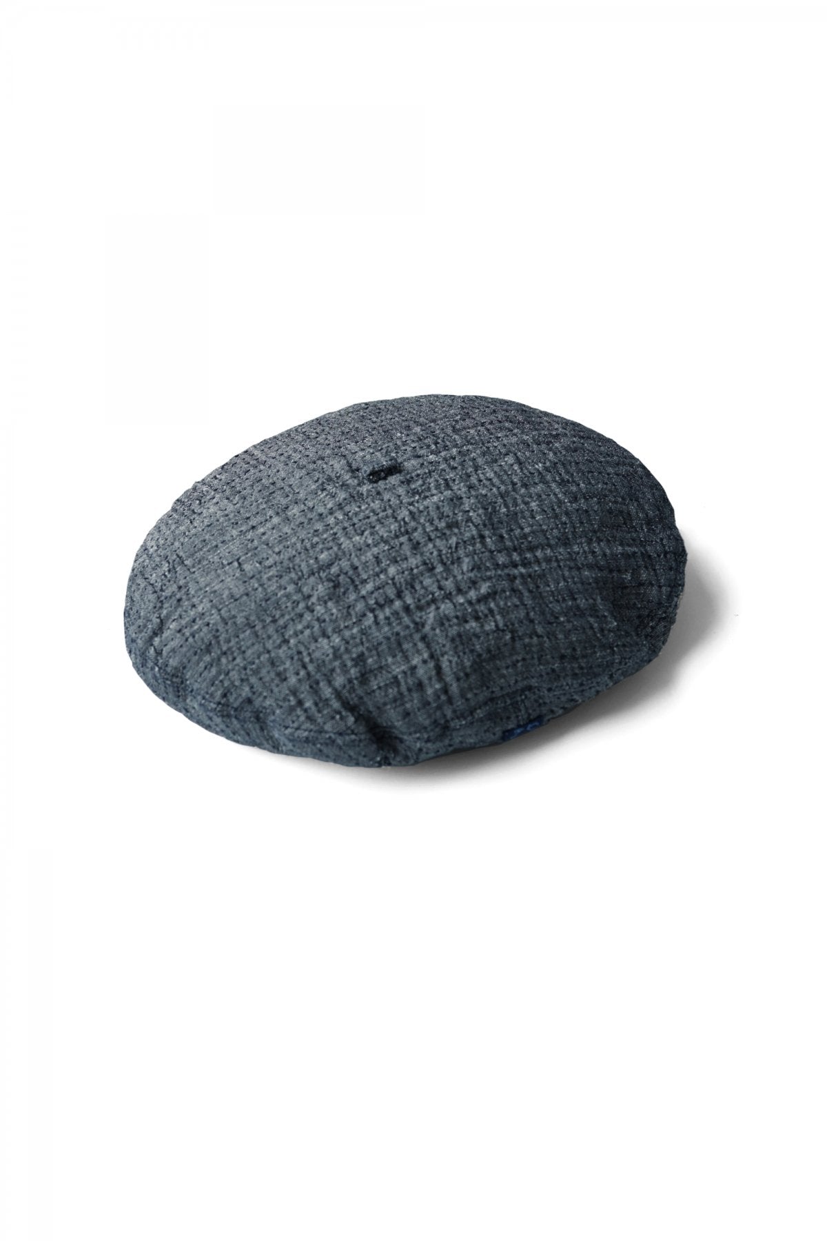 Porter Classic - SASHIKO LINEN PREMIUM SOFT JAZZ BERET - BLUE