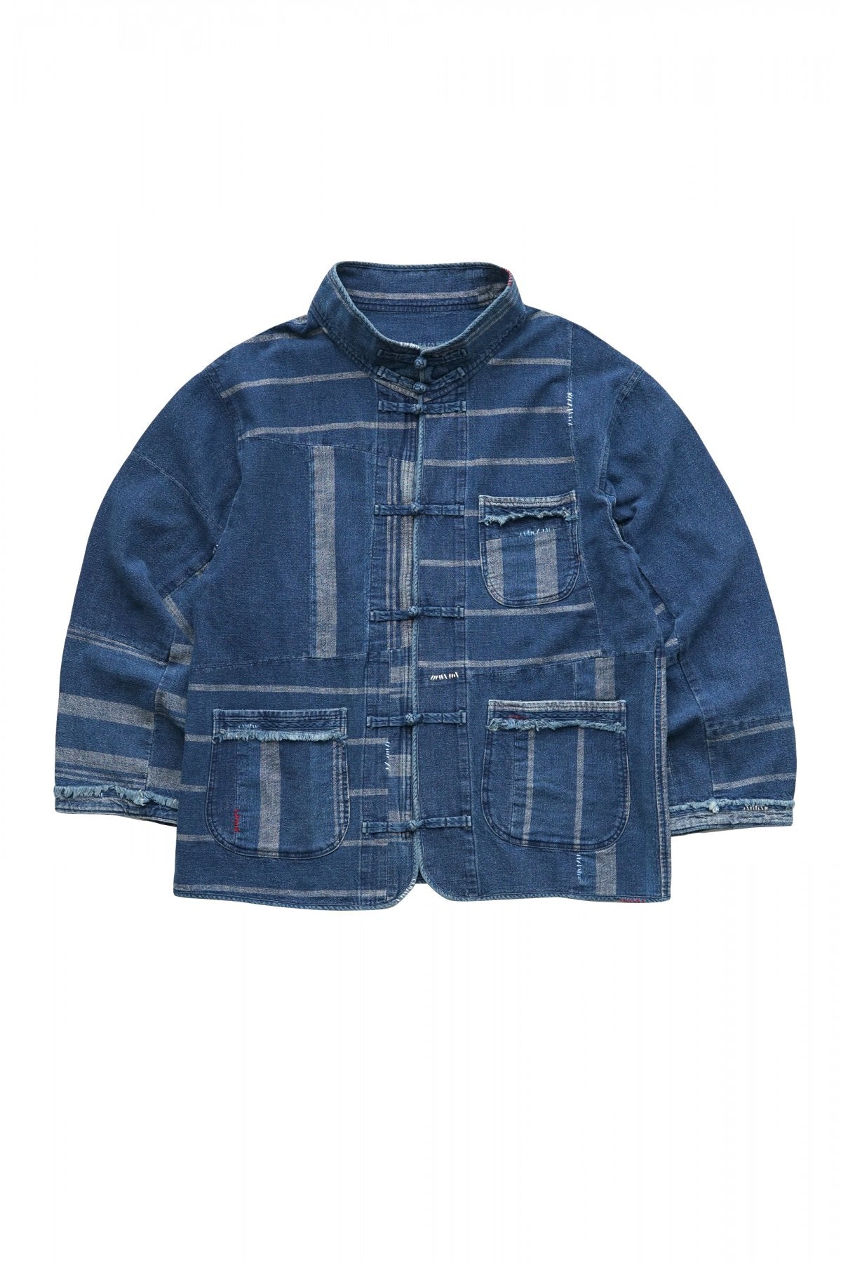 Porter Classic - AFRICAN COTTON CHINESE JACKET - BLUE