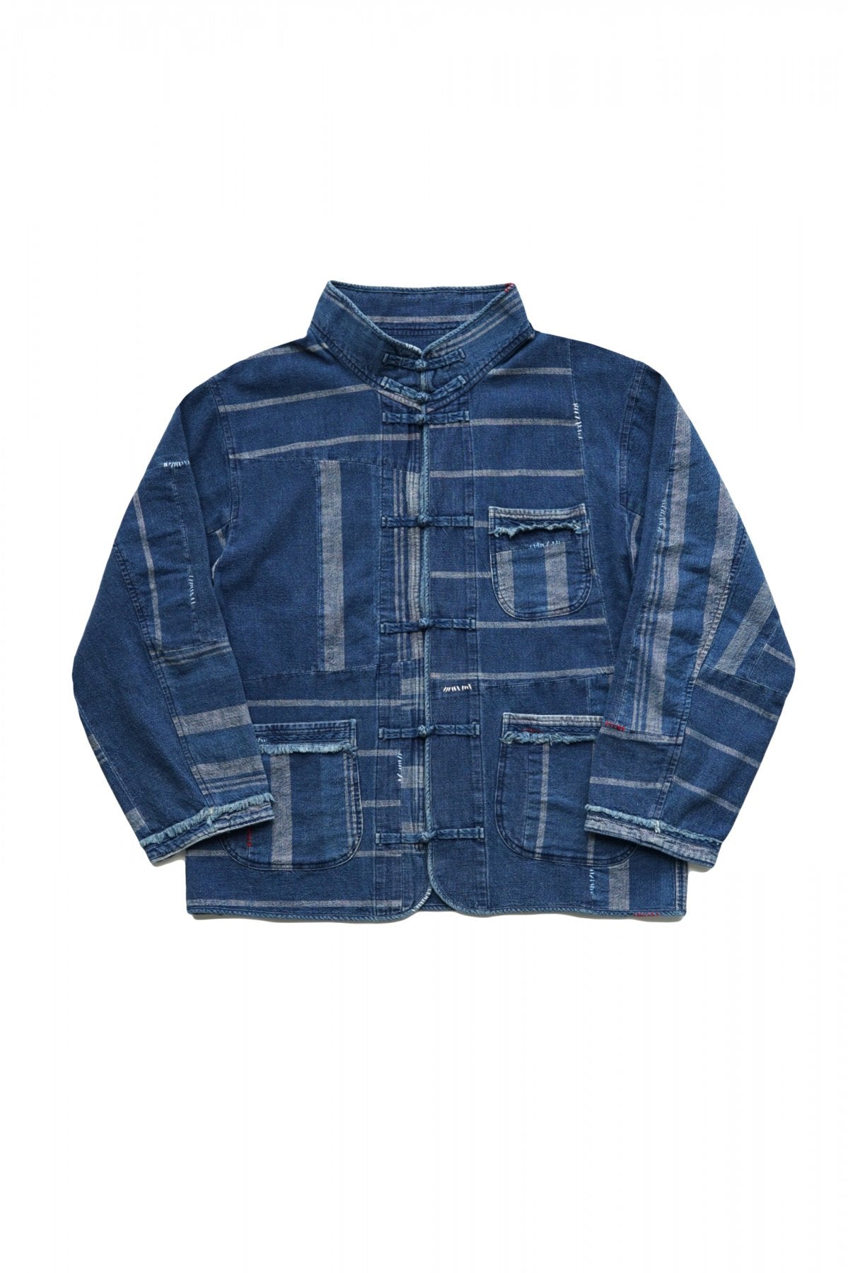 Porter Classic - AFRICAN COTTON CHINESE JACKET - BLUE