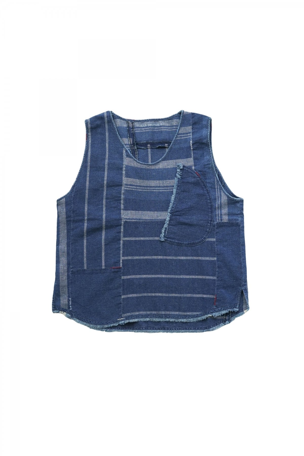 Porter Classic - AFRICAN COTTON VEST - BLUE