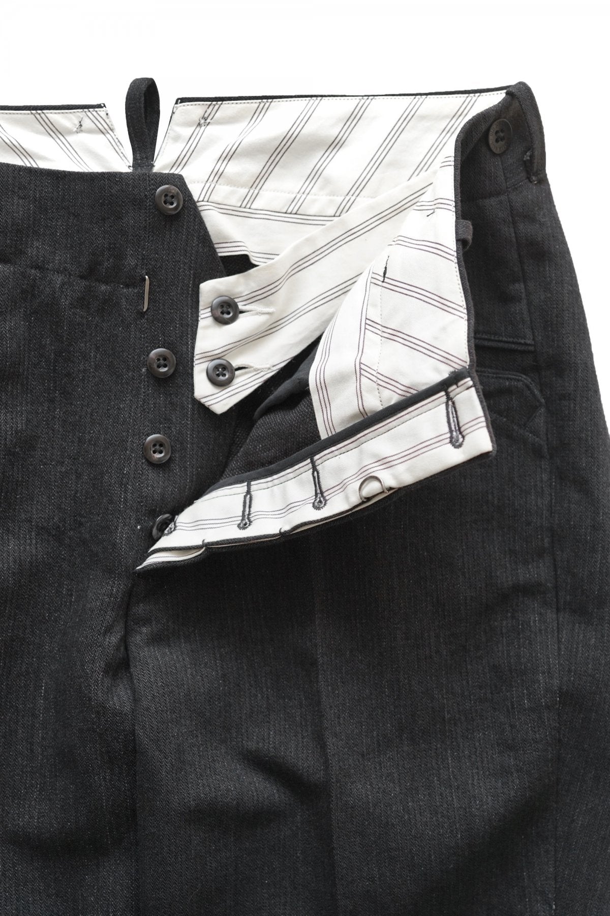 OLD JOE - SLIT POCKET GRANDPA TROUSER - GRAPHITE