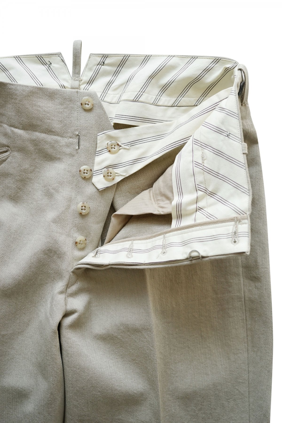 OLD JOE - SLIT POCKET GRANDPA TROUSER - BONE