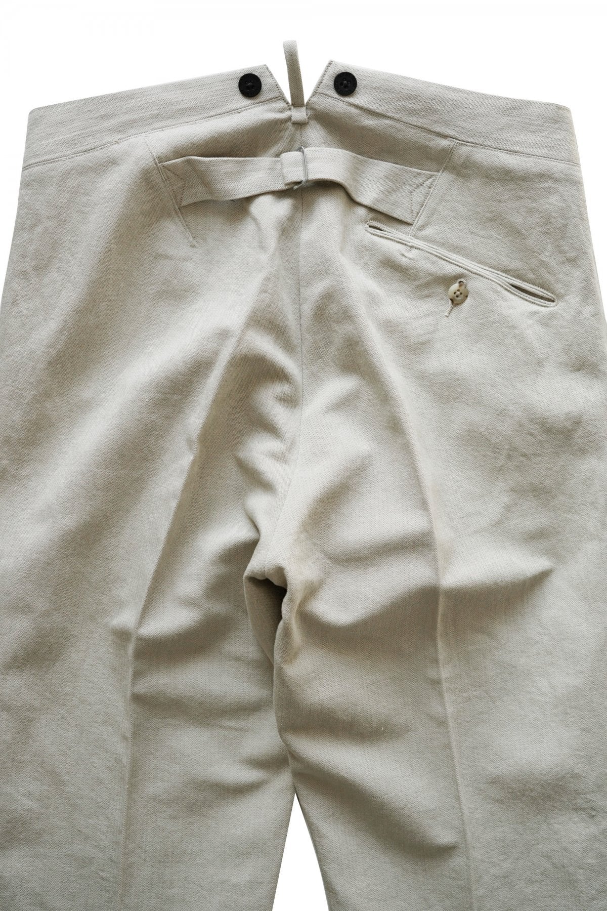 OLD JOE - SLIT POCKET GRANDPA TROUSER - BONE