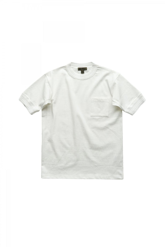 Nigel Cabourn - 40s WORK CREW NECK S/S -  OFF WHITE