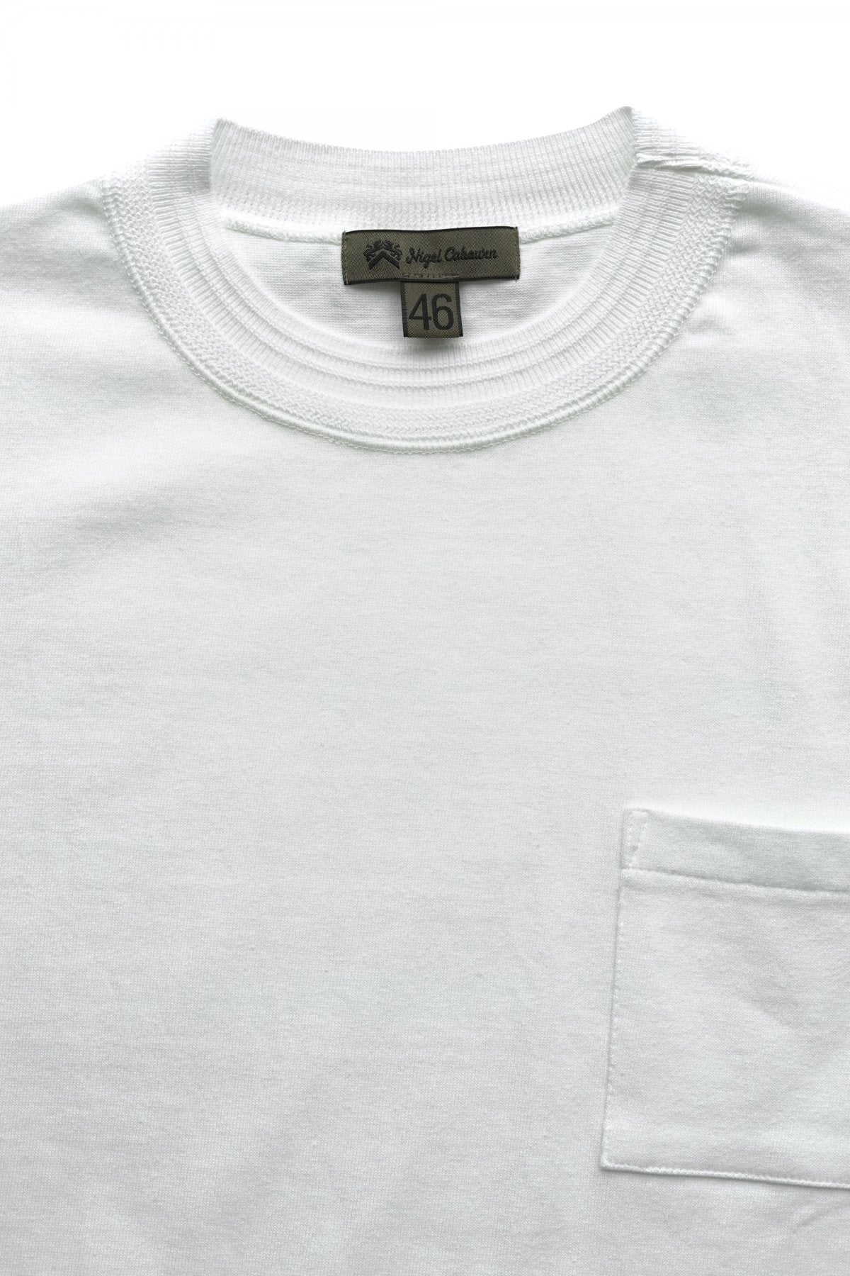 Nigel Cabourn - 40s WORK CREW NECK S/S -  OFF WHITE