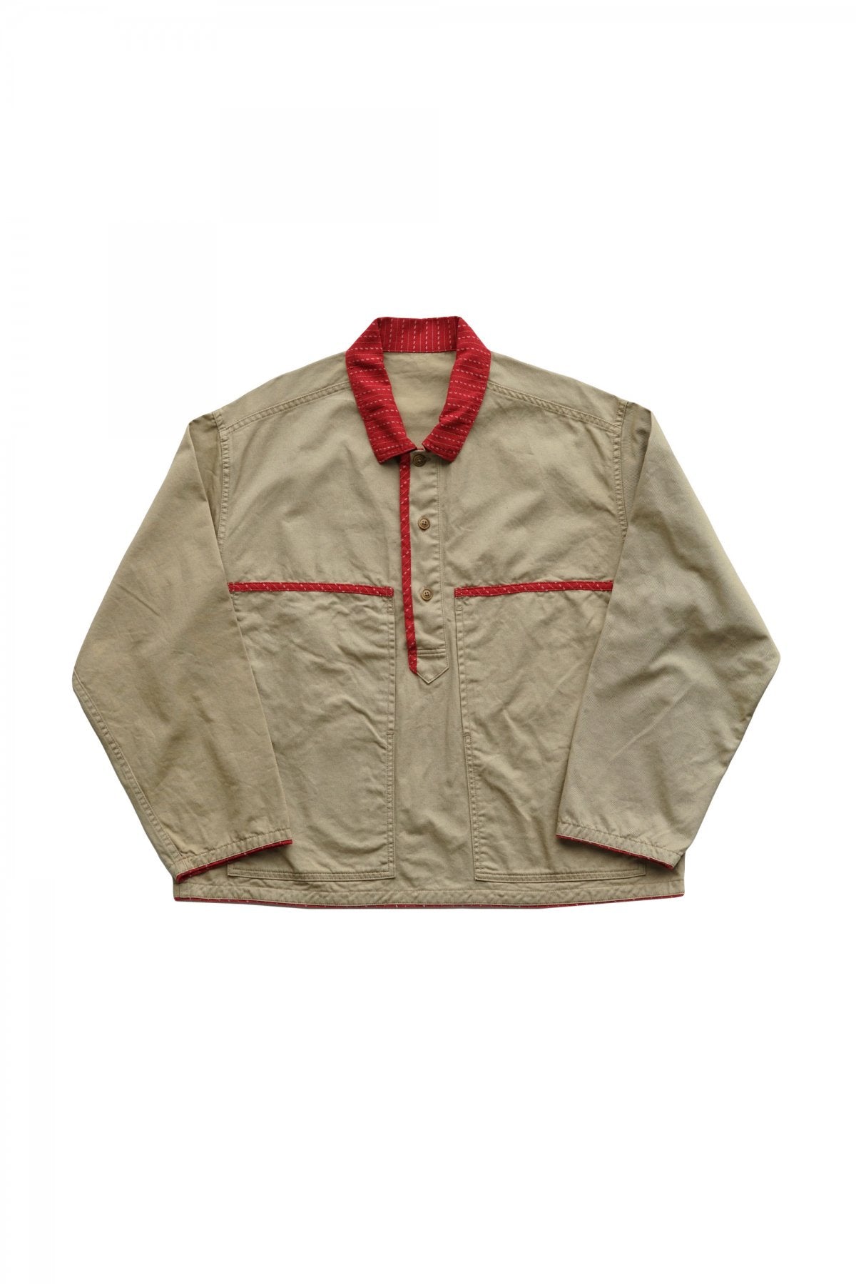 Porter Classic - CHINO PULLOVER JACKET - KHAKI