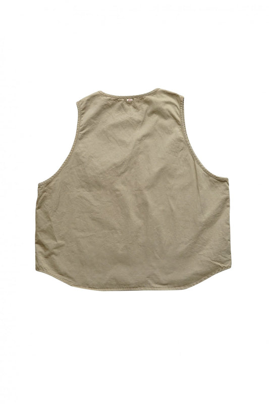 Porter Classic - CHINO PULLOVER VEST - KHAKI