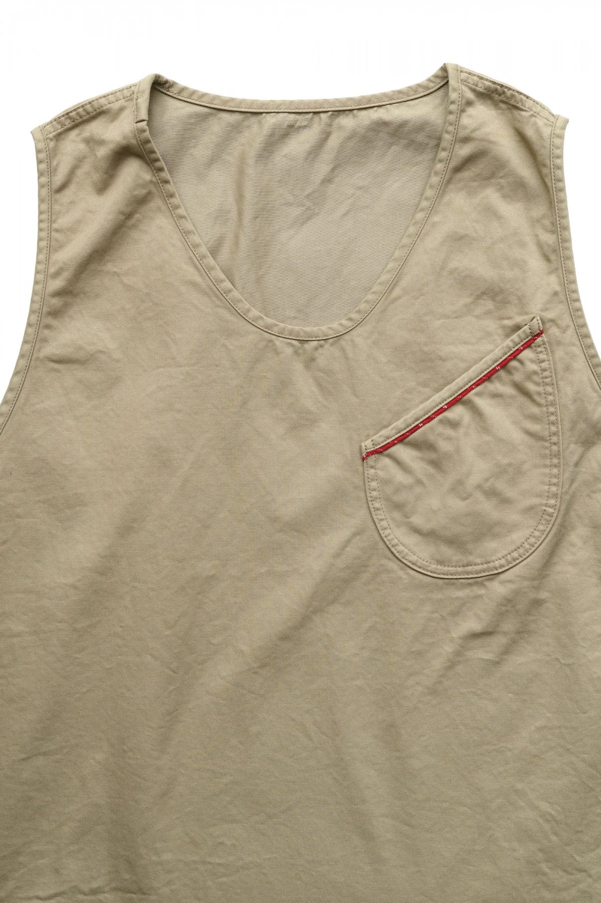 Porter Classic - CHINO PULLOVER VEST - KHAKI