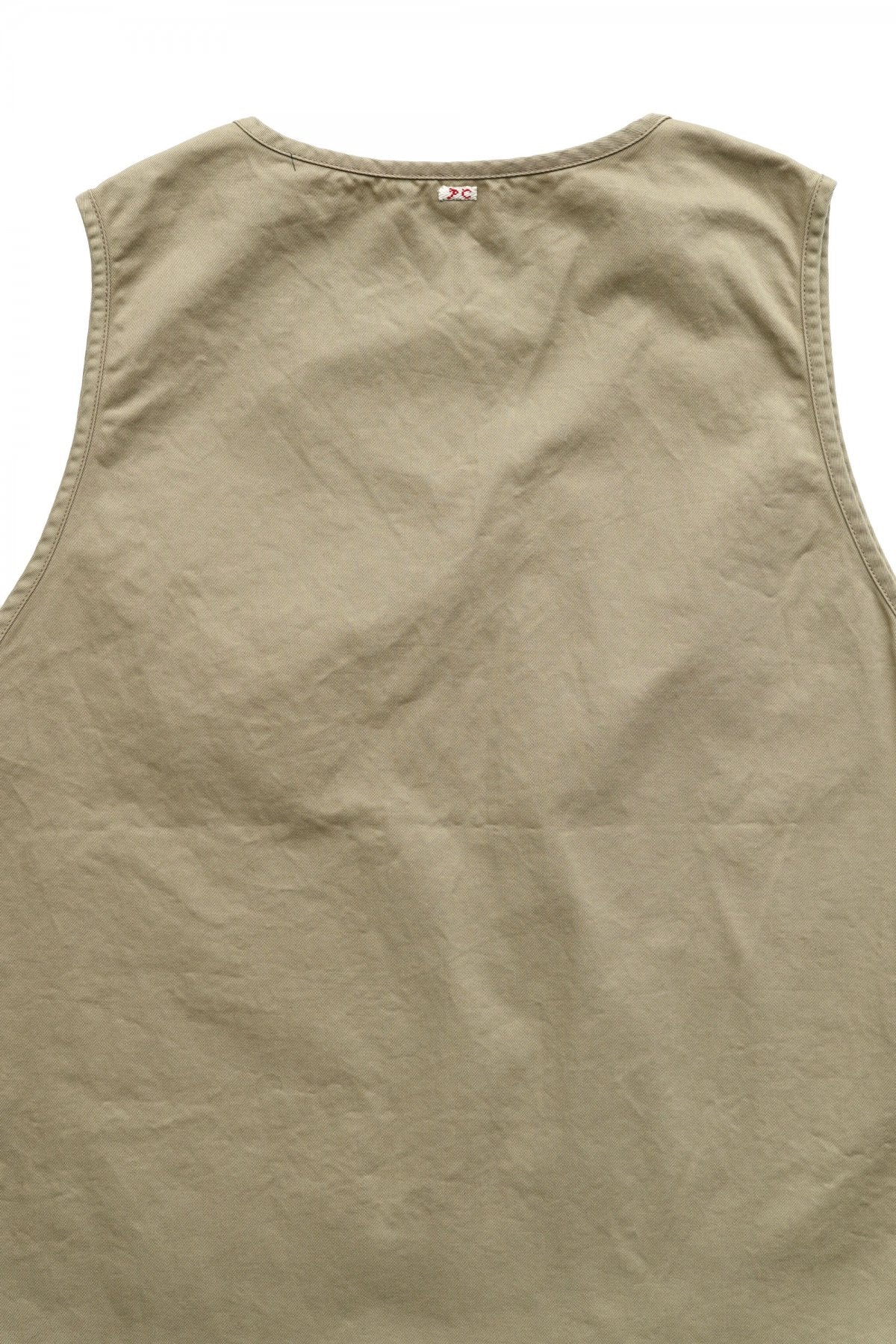 Porter Classic - CHINO PULLOVER VEST - KHAKI