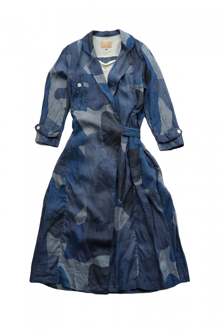 Nigel Cabourn woman - VINTAGE DRESS CAMO - NAVY