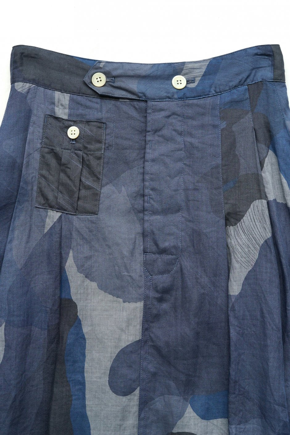 Nigel Cabourn woman - VINTAGE SKIRT CAMO - NAVY