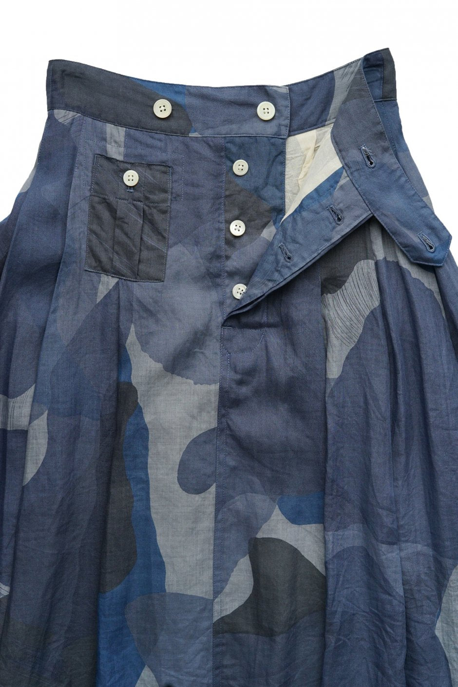 Nigel Cabourn woman - VINTAGE SKIRT CAMO - NAVY