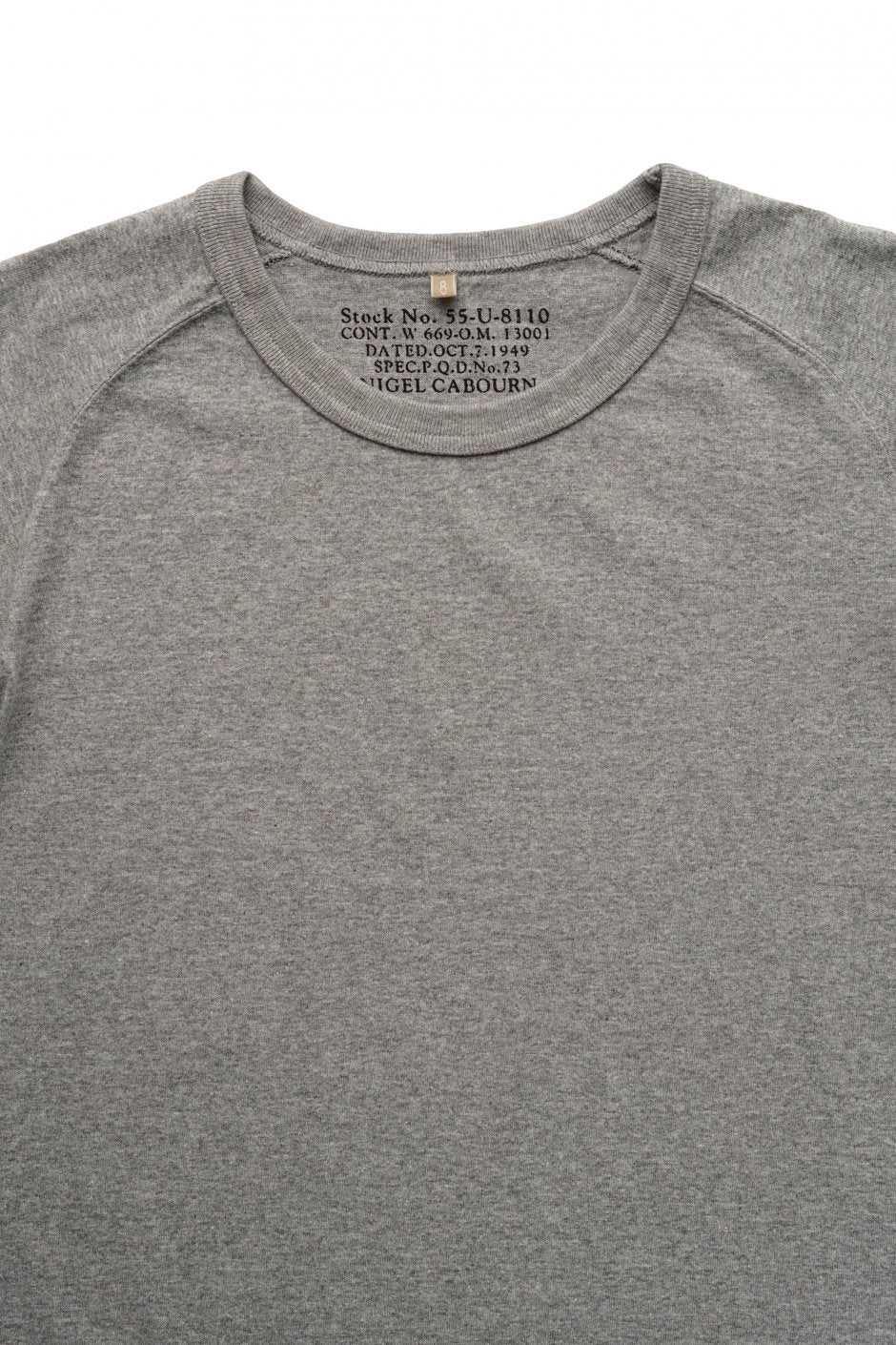 Nigel Cabourn woman - CREW NECK T-SHIRT - GRAY