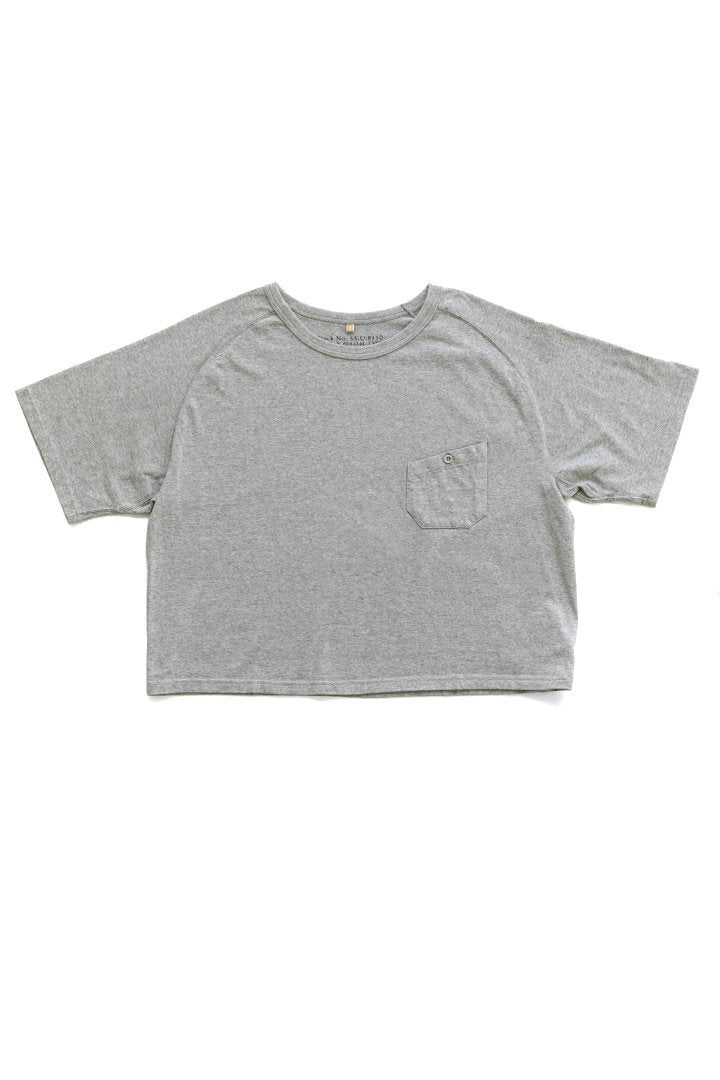 Nigel Cabourn woman - FREEDOM SLEEVE BIG T-SHIRT - GRAY