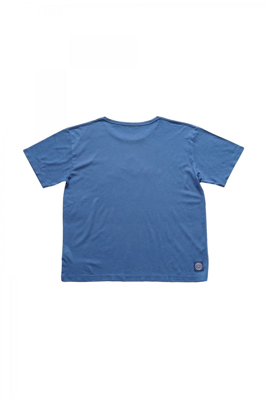 Porter Classic - T-SHIRT / PATCHWORK ATELIER - NAVY