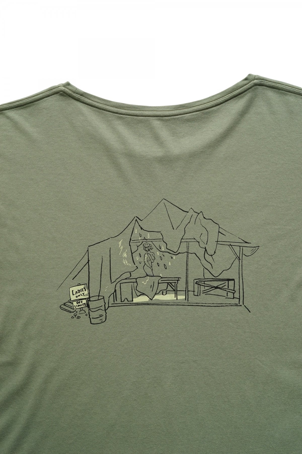 Porter Classic - T-SHIRT / MASH SHOWER SCENE - OLIVE