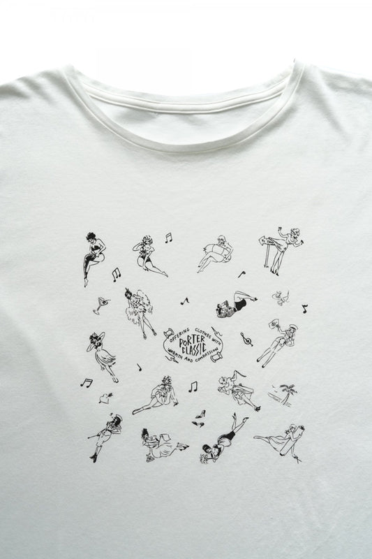 Porter Classic - T-SHIRT / PIN UP GIRLS - WHITE