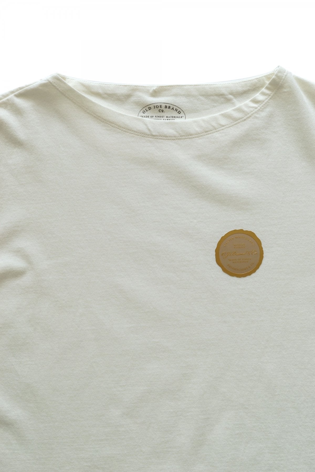 OLD JOE - TUBE TEE (BOAT-NECK) - RAW WHITE