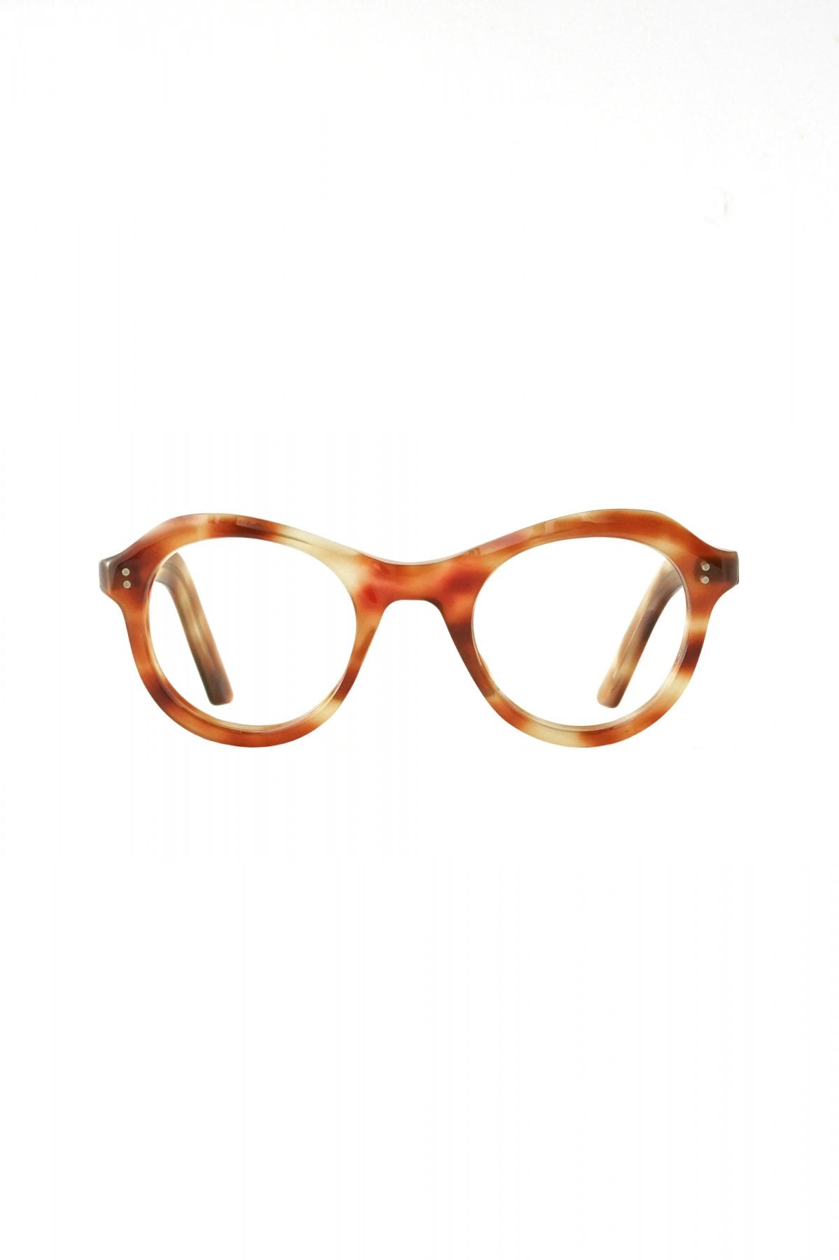 1950s FRANCE VINTAGE EYEGLASS - AMBER - OPT-504