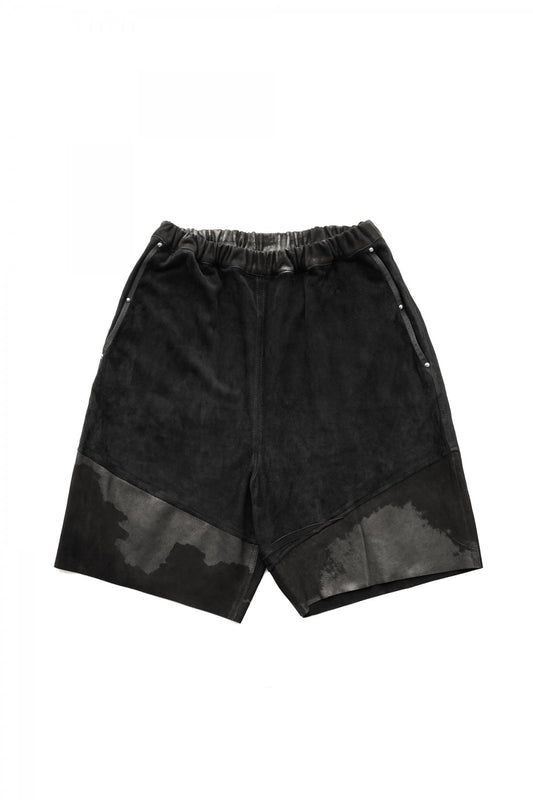 Porter Classic - GOAT SUEDE SHORTS CUSTOM - BLACK