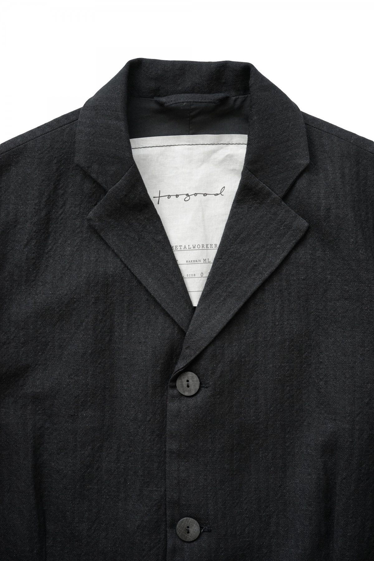 toogood - THE METALWORKER JACKET - WOOL HERRINGBONE - FLINT