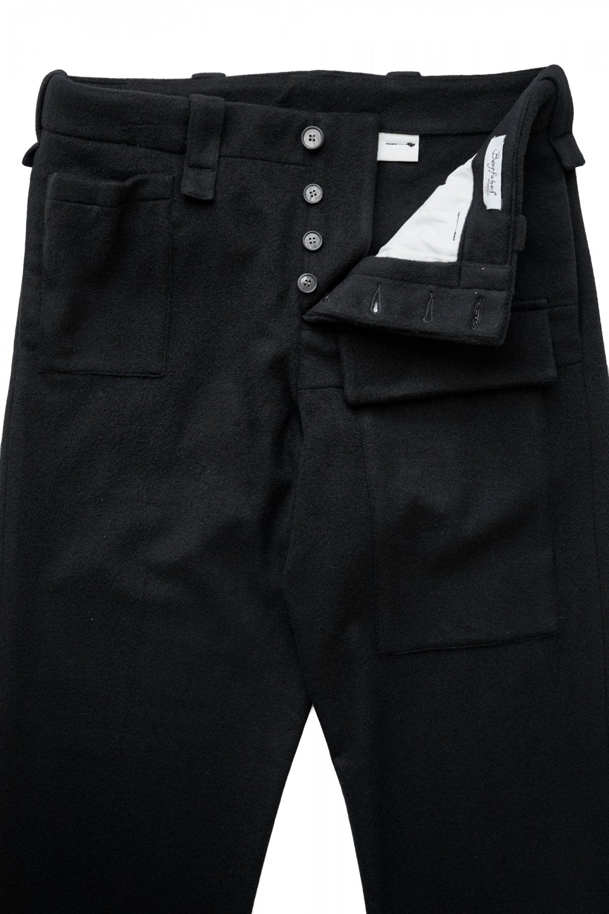 Bergfabel - WORKER PANTS - CASHMERE BLACK