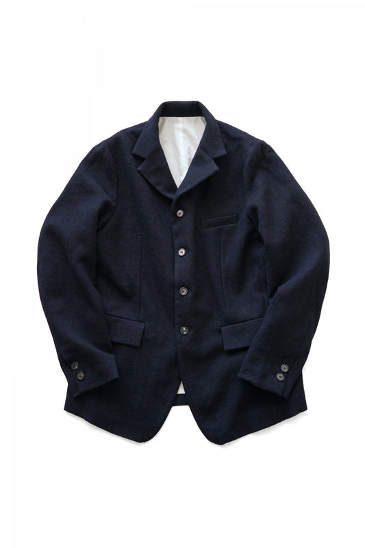 Bergfabel -LONG FARMER JACKET - BLACK NAVY