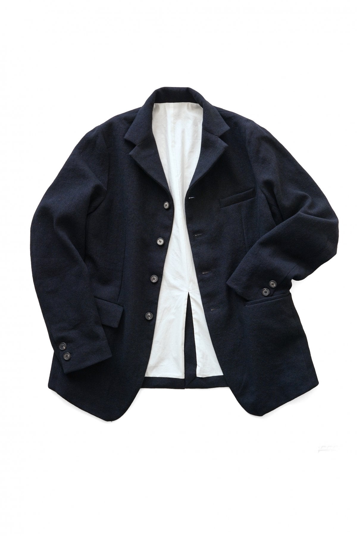 Bergfabel -LONG FARMER JACKET - BLACK NAVY