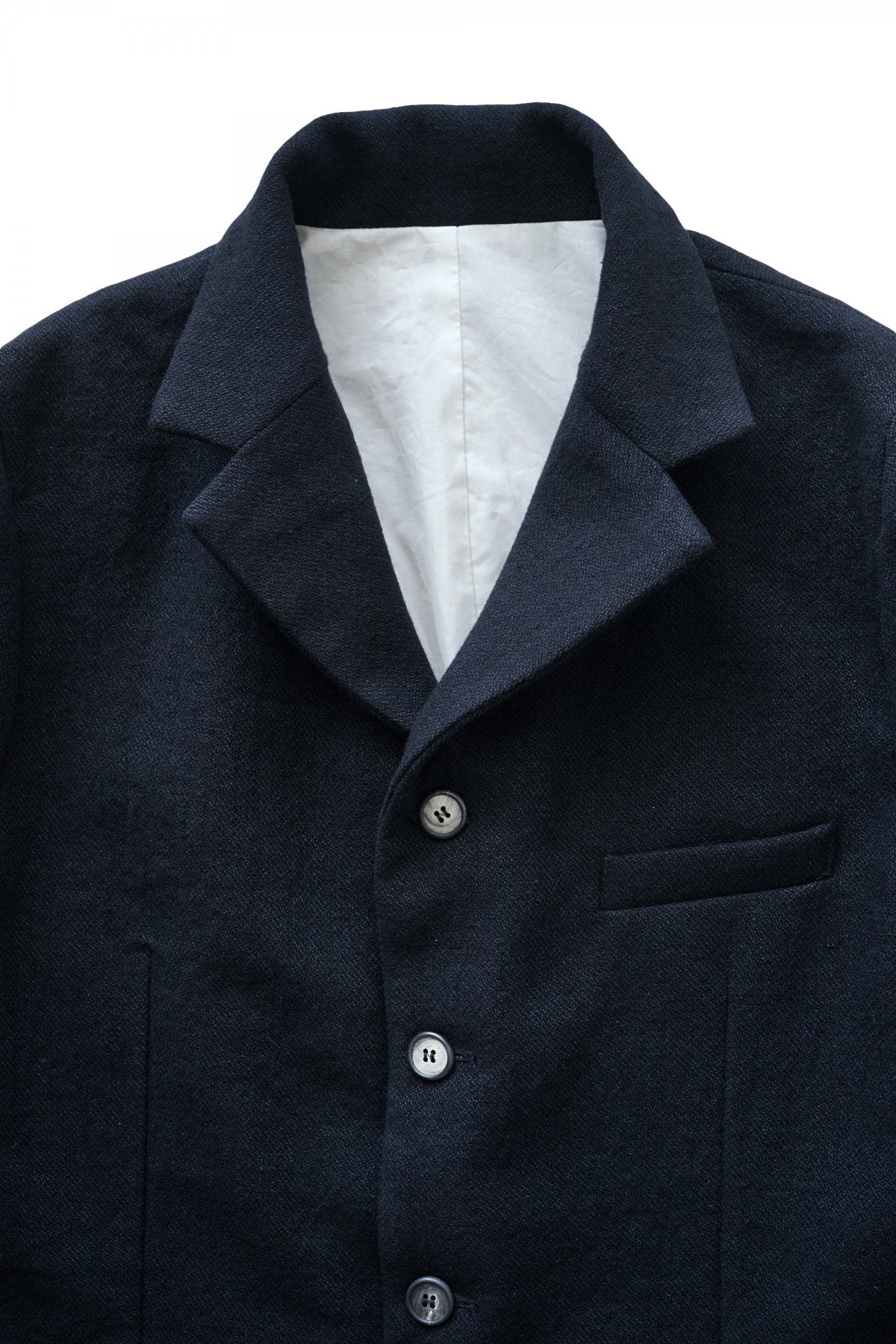 Bergfabel -LONG FARMER JACKET - BLACK NAVY