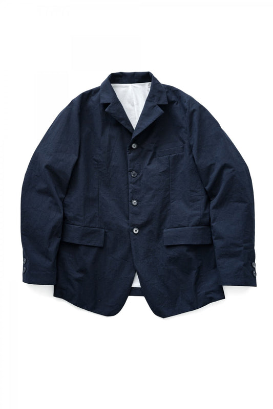 Bergfabel ★★★ - EXCLUSIVE LONG FARMER JACKET - HEAVY COTTON NAVY