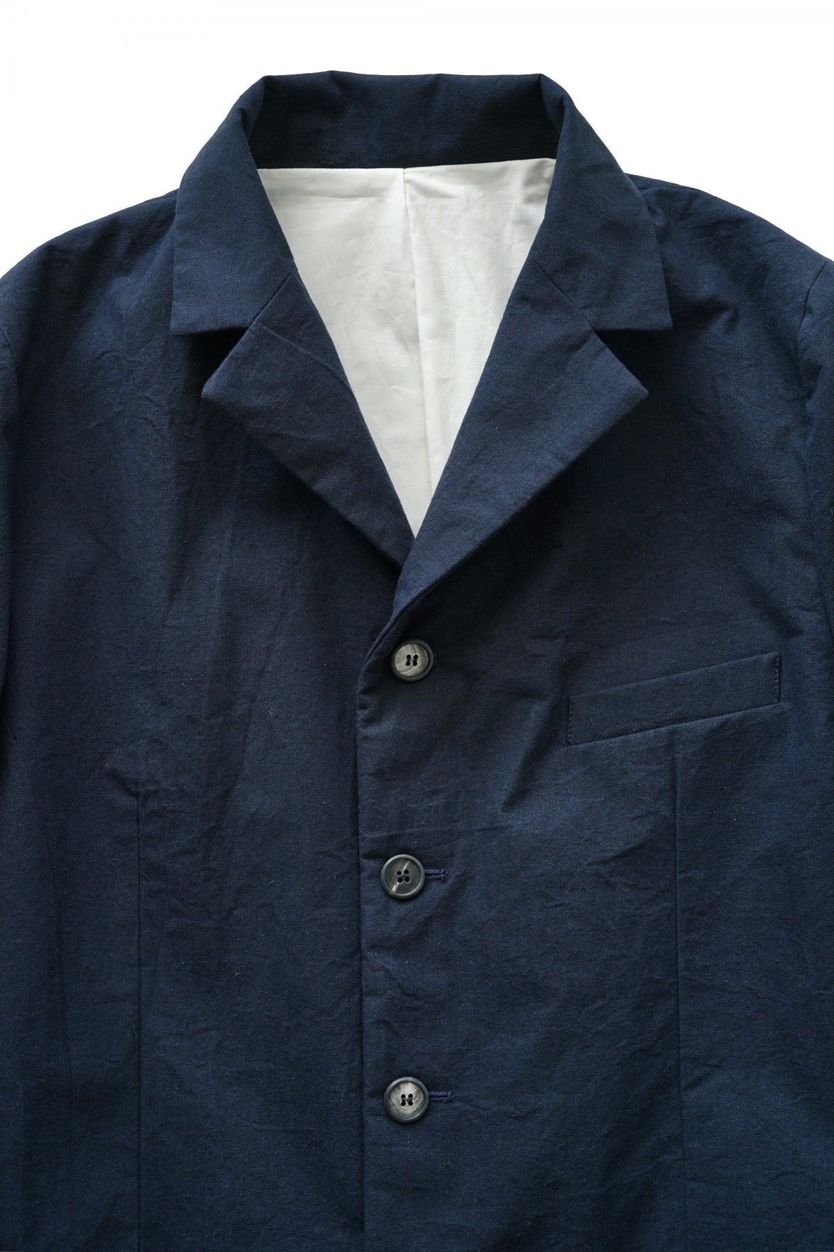 Bergfabel ★★★ - EXCLUSIVE LONG FARMER JACKET - HEAVY COTTON NAVY