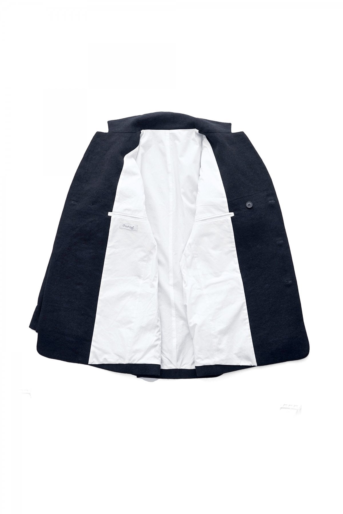 Bergfabel -DOUBLE BREAST FARMER JACKET - BLACK NAVY