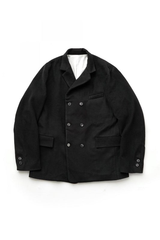 Bergfabel -DOUBLE BREAST FARMER JACKET - CASHMERE BLACK