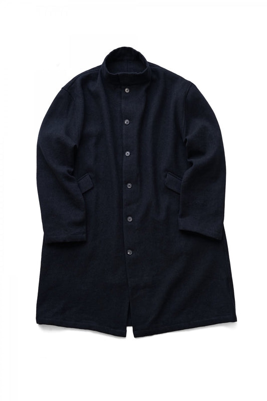 Bergfabel -UNLINED OVERSIZE COAT - BALCK NAVY