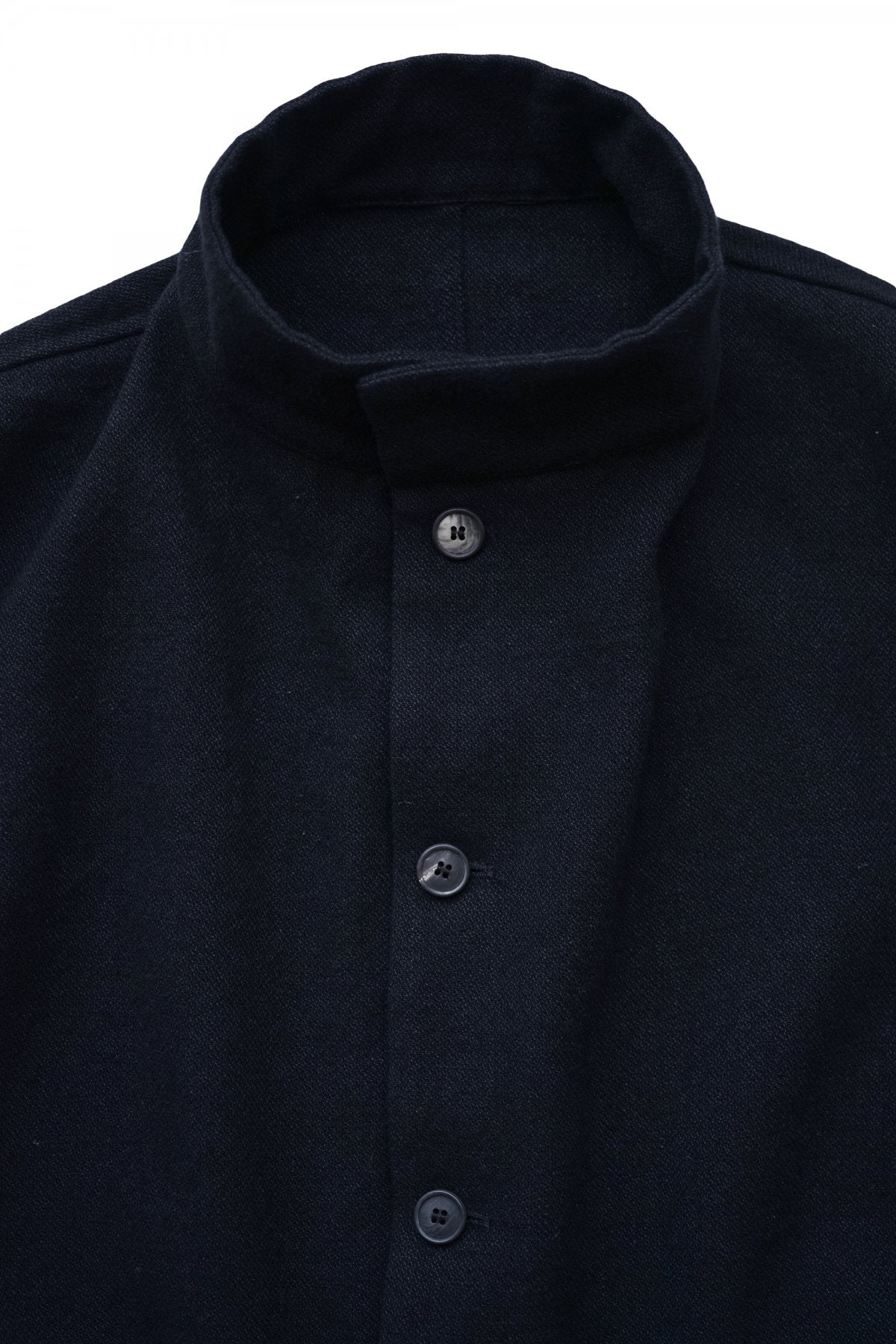 Bergfabel -UNLINED OVERSIZE COAT - BALCK NAVY