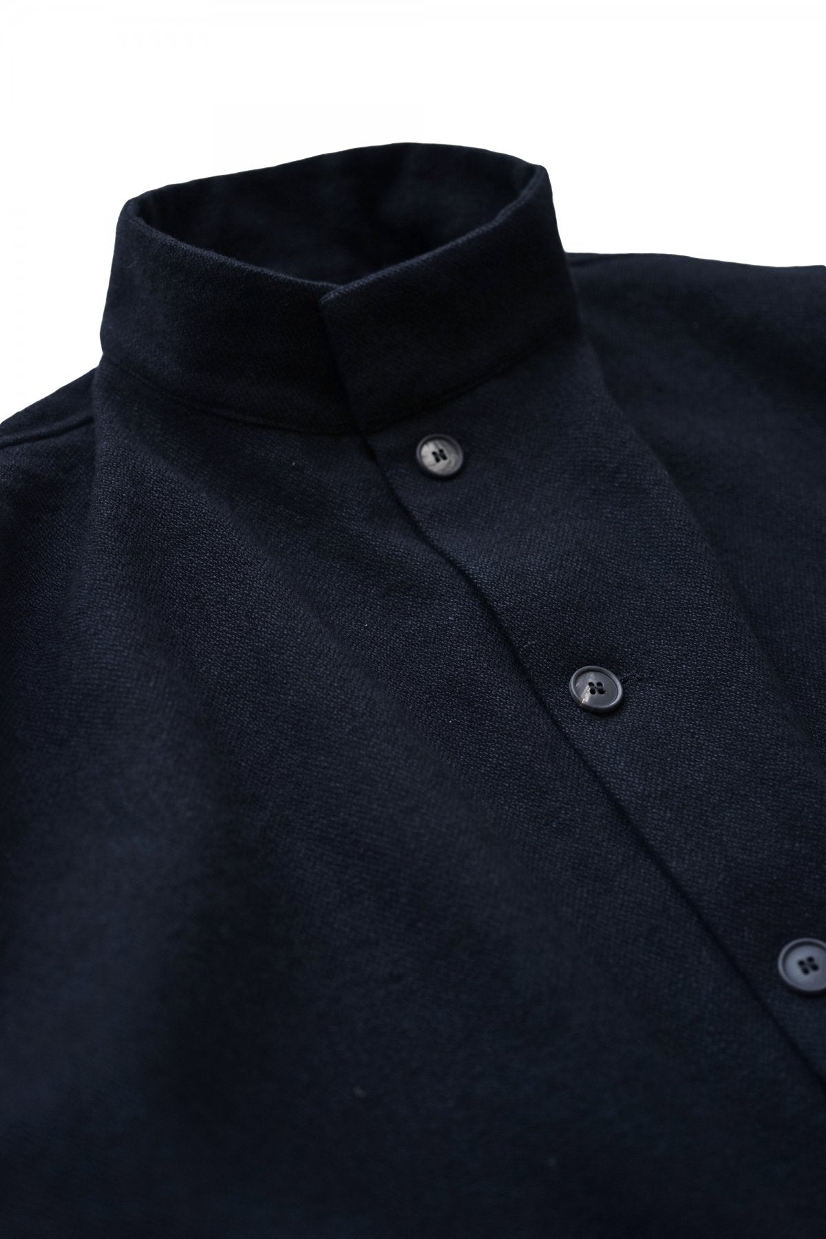 Bergfabel -UNLINED OVERSIZE COAT - BALCK NAVY