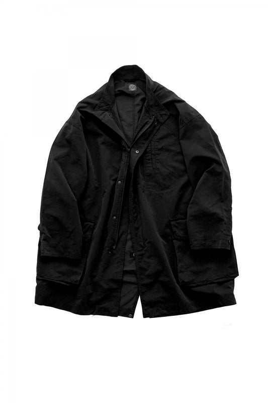 Porter Classic - WEATHER MILITARY COAT - BLACK