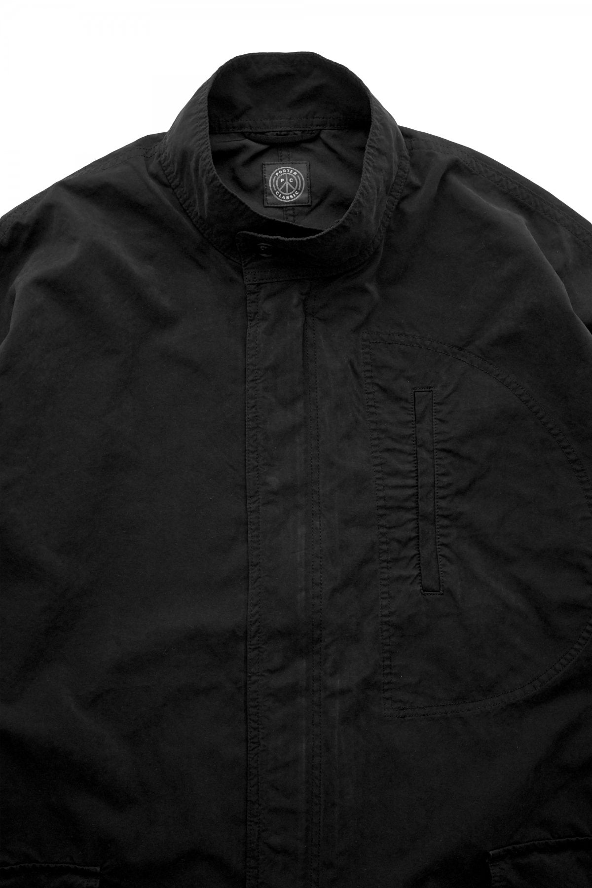 Porter Classic - WEATHER MILITARY COAT - BLACK