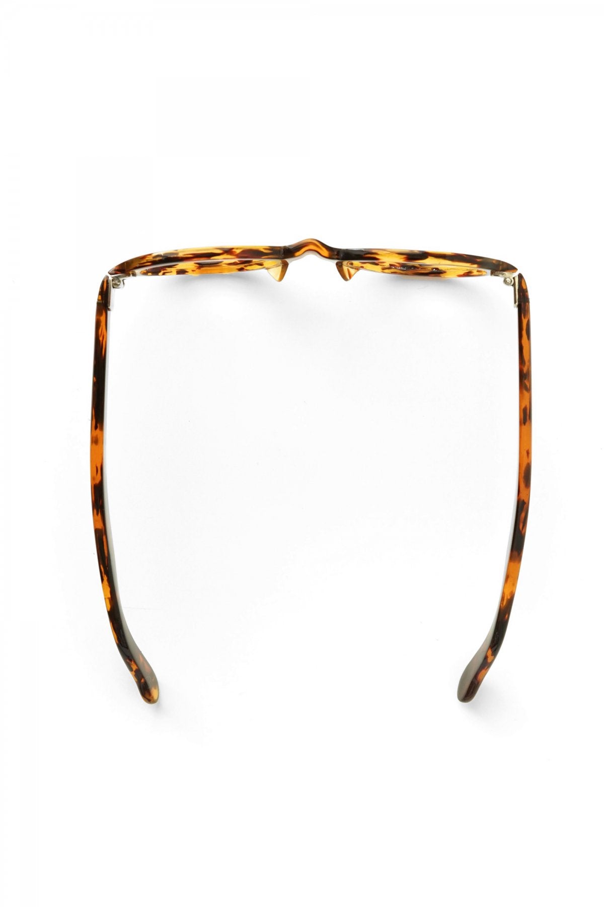 1940s HAND MADE BRITISH VINTAGE EYEWEAR 3DOT ROUND AMBER - OPT-530