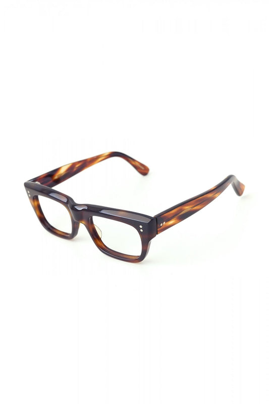 1960s HAND MADE BRITISH VINTAGE EYEWEAR DARK AMBER - OPT-531