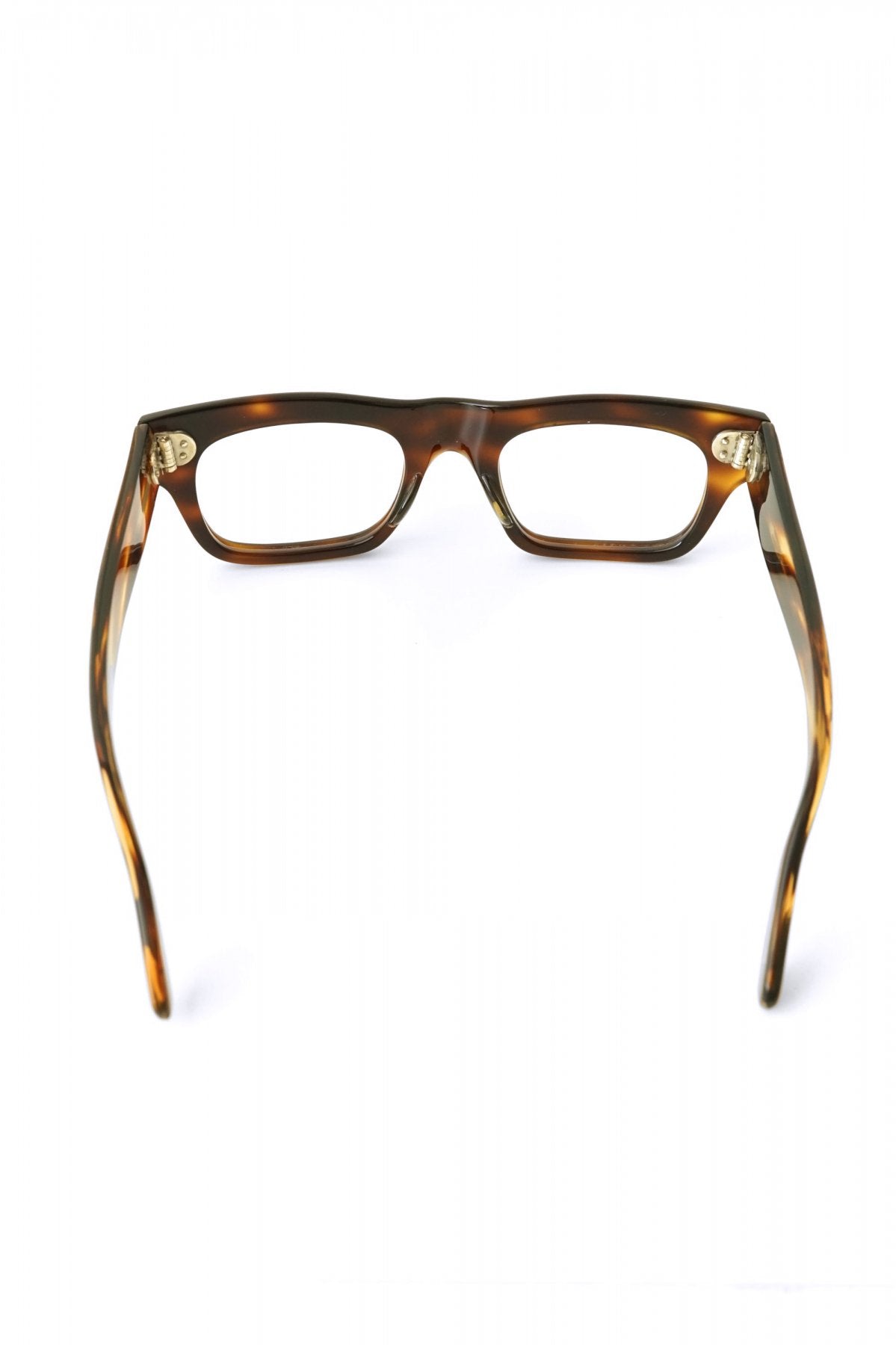 1960s HAND MADE BRITISH VINTAGE EYEWEAR DARK AMBER - OPT-531