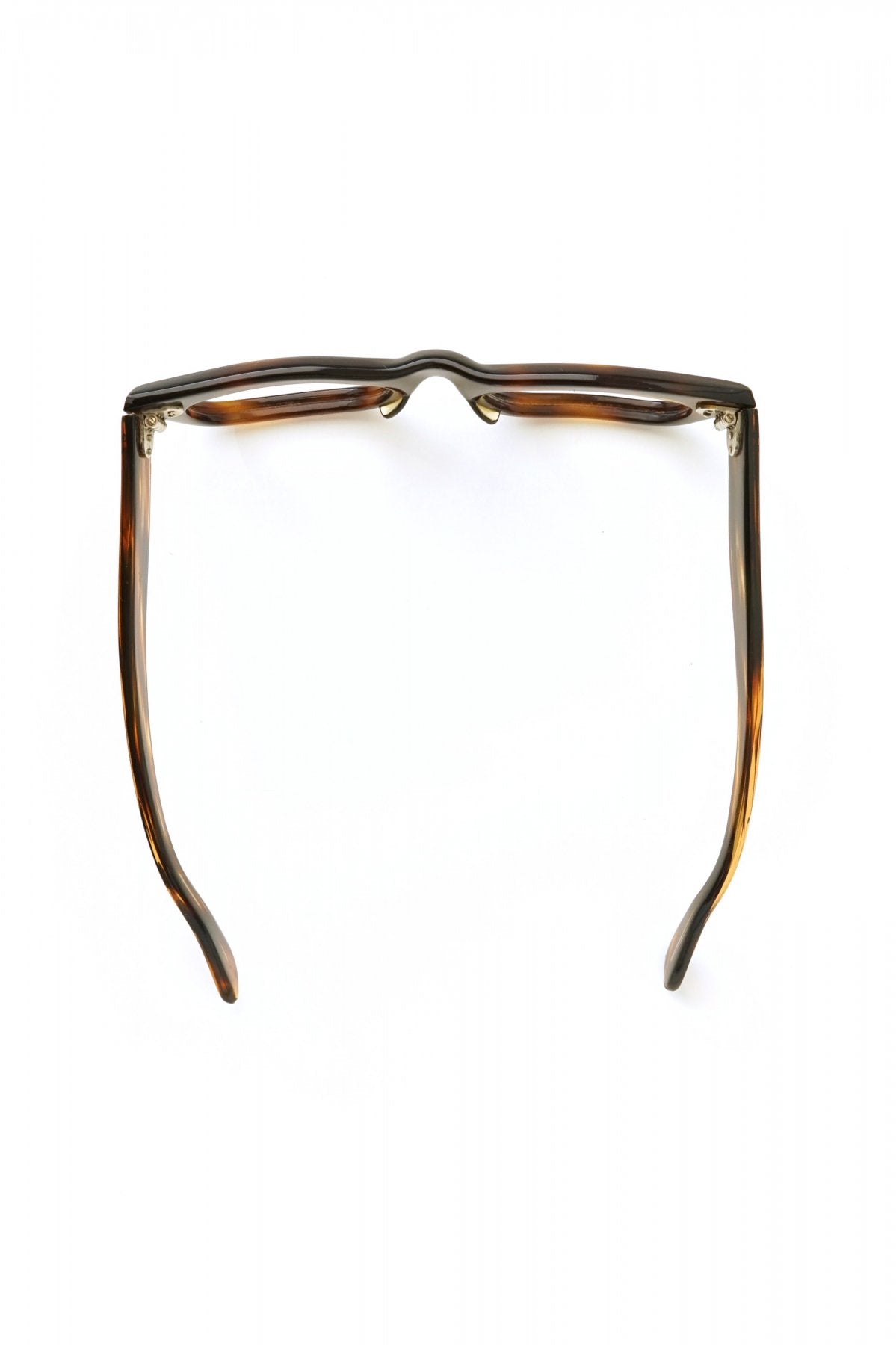 1960s HAND MADE BRITISH VINTAGE EYEWEAR DARK AMBER - OPT-531