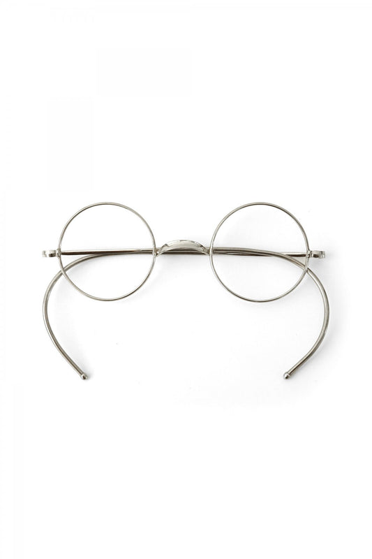 1940s FRENCH ANTIQUE ROUND EYEGLASS - OPT-535