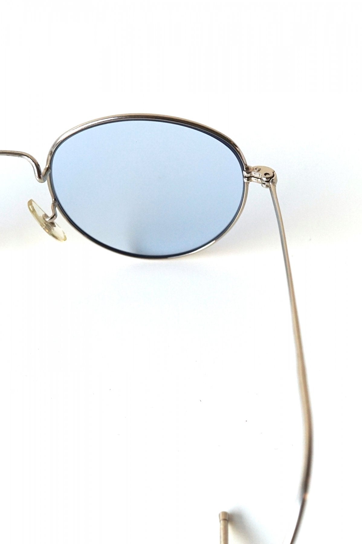 1960s FRENCH METAL ROUND SUNGLASS - OPT-538