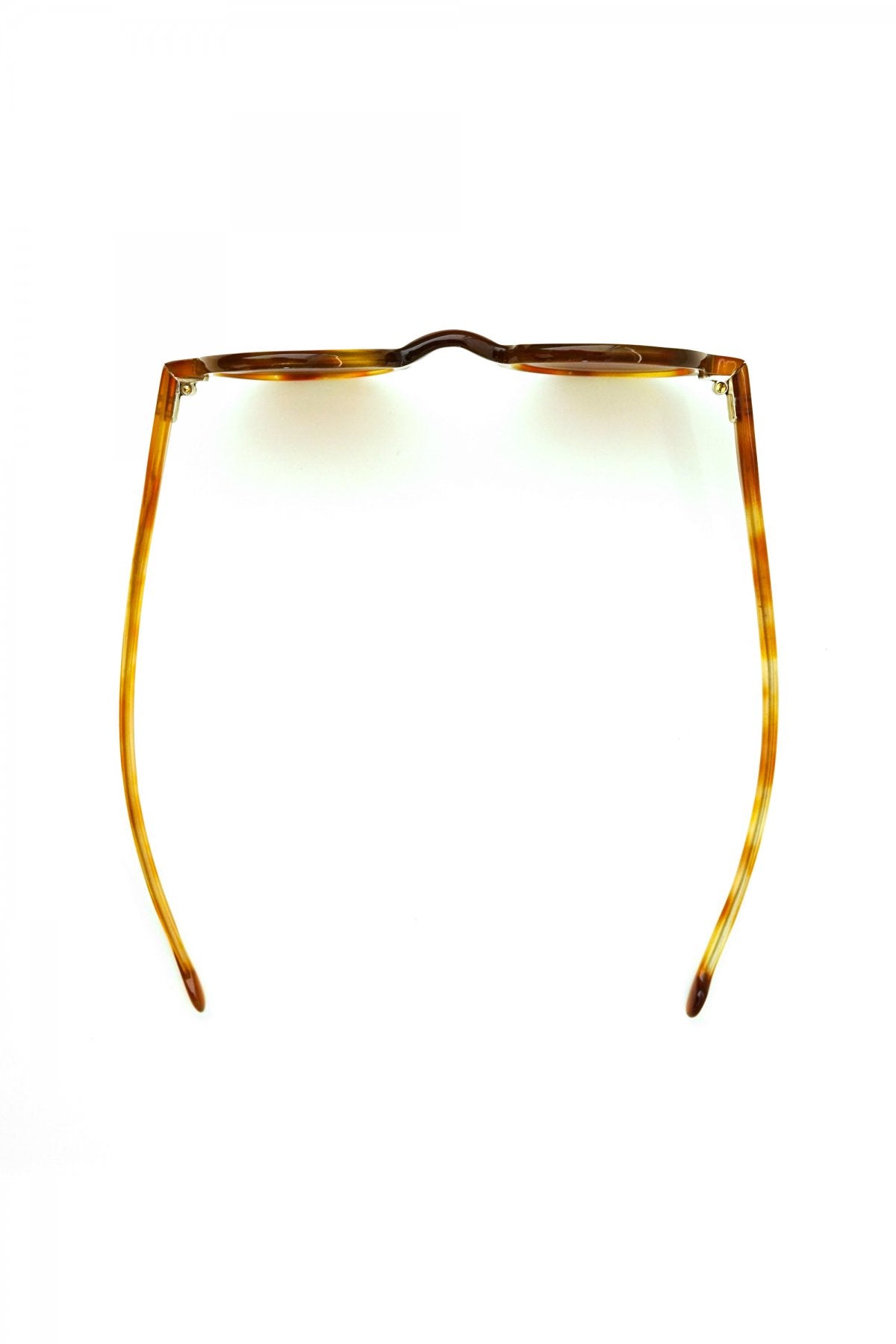 1940s FRENCH VINTAGE ROUND SUNGLASS - HONEY AMBER - OPT-544