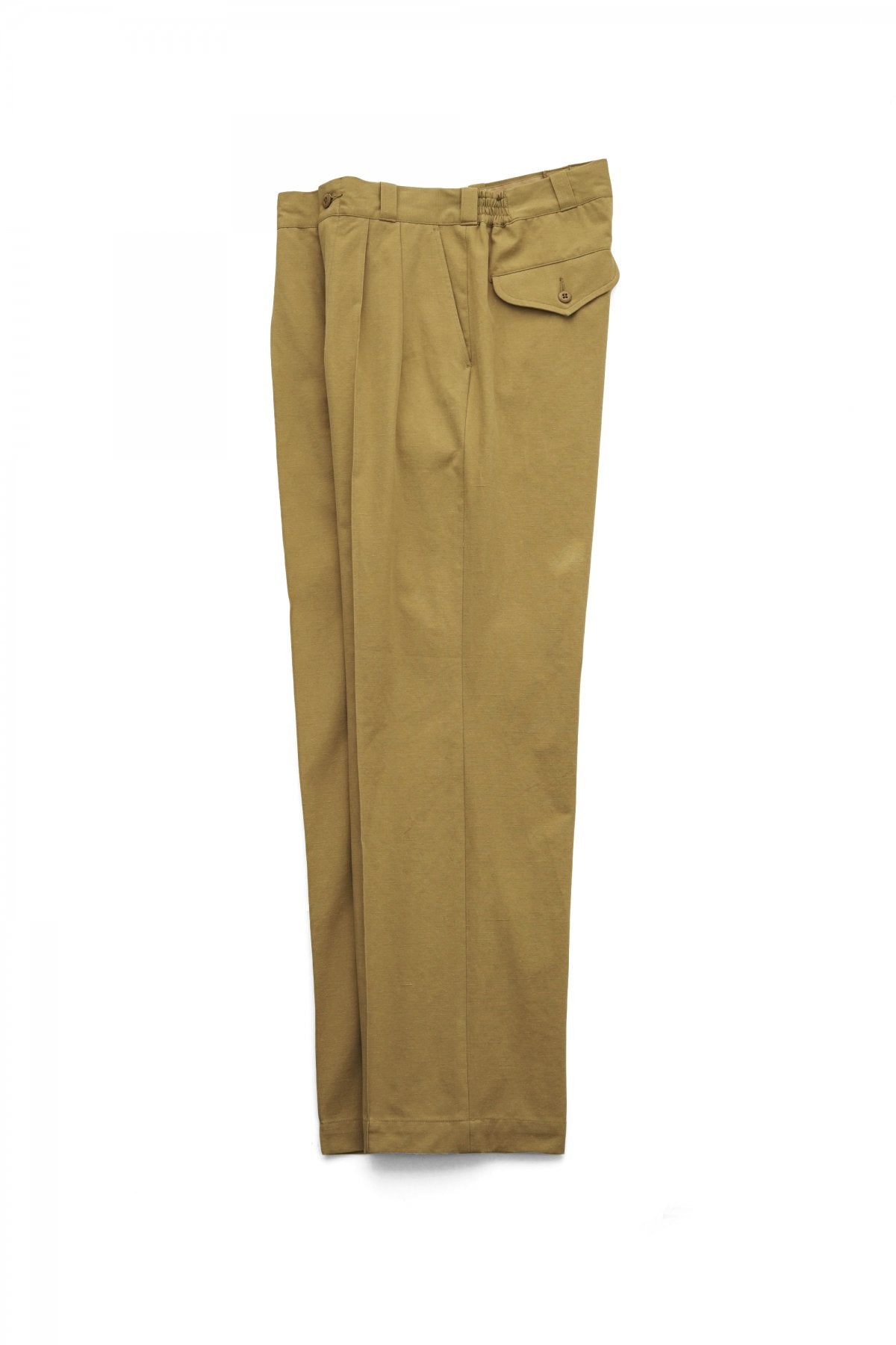 OLD JOE - FRONT TUCK ARMY TROUSER - BISQUE