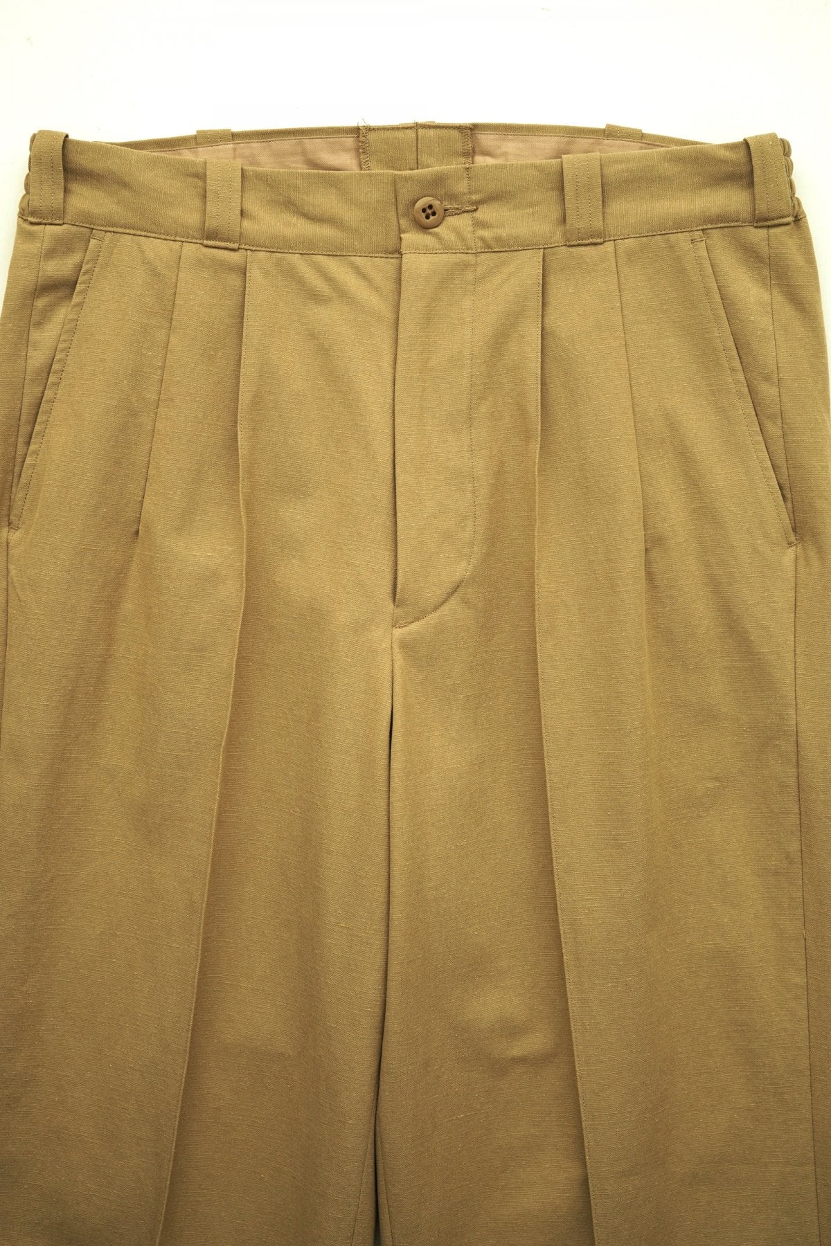 OLD JOE - FRONT TUCK ARMY TROUSER - BISQUE